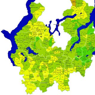 La mappa della copertura vaccinale del territorio di Ats Insubria: le aree verde sono quelle con la percentuale maggiore