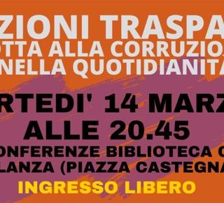 “Istituzioni trasparenti: lotta alla corruzione nella quotidianità”: un incontro per riflettere sulle mafie