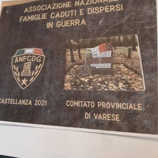Caduti e dispersi in guerra: lastra al cimitero di Castellanza