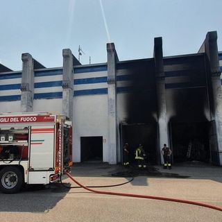 Al Pro Patria Museum via i cimeli dopo l'incendio