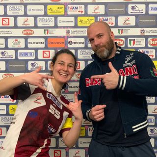 Chiara Priolo con coach Onelli