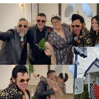 FOTO E VIDEO. Pamela e Lorenzo sposi bis 11 anni dopo: con Elvis a Las Vegas (ma vicino agli U2)
