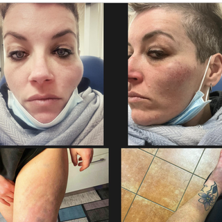 Le foto postate dalla cantante sulla sua pagina Facebook