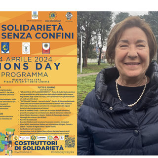 La locandina dell'iniziativa Lions che richiama le associazioni e Maria Iannone