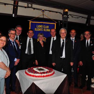 Lions Club Olgiate Olona, compleanno e passaggio del testimone