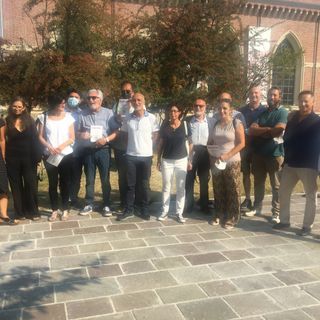 Candidati di &quot;Progetto in Comune&quot; al parco del Tessile con Maggioni