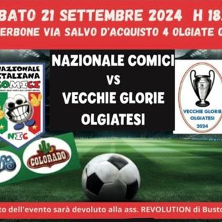 Olgiate ha la sua “partita del cuore”: Nazionale Comici contro “vecchie glorie”