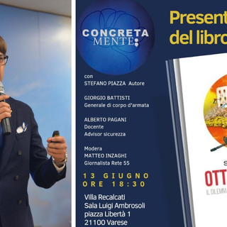 Fabio Lunghi e la locandina della serata