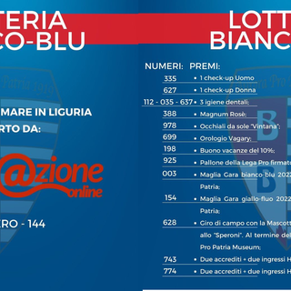 Pro Patria, una serata speciale e tanti premi