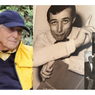Lucio oggi e da giovanissimo, poi con Trapattoni, Funari e i Platters: foto tratte dal suo libro