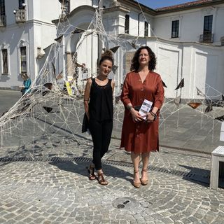 La vicesindaco Maffioli e l'artista Frongia, i diversi punti ammirati anche dallo storico Giavini