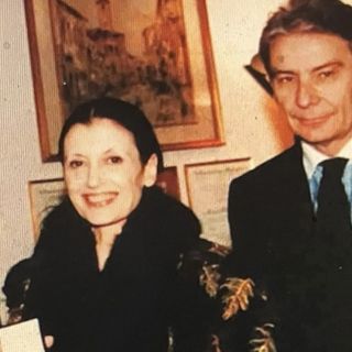 Mario Lodoletti con Carla Fracci a Marnate per l'associazione Pentagramma - foto dalla pagina del Pentagramma