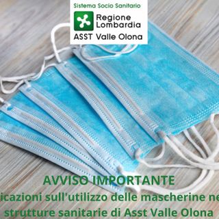 «Obbligatoria la mascherina dentro i nostri ospedali»