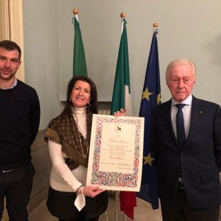 La vocal coach Milena Origgi socio d’onore dell’associazione Enrico Dell’Acqua