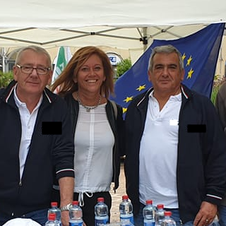 Federico Radice con Orazio Tallarida, Laura Rogora e Tiziano Canaglia