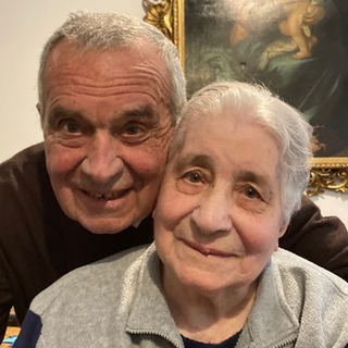 Suor Enrichetta Caccia con il fratello Paolo