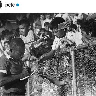 Pelé ai Mondiali del '70 - foto dal suo profilo Instagram