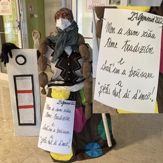 Il fantoccio degli anziani della Provvidenza