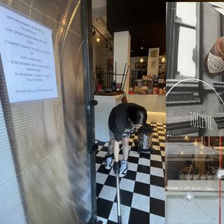 FOTO. La paura, i danni e la certezza nel bar: «Subito al lavoro per riaprire»