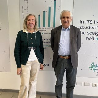 La direttrice Ramponi e il presidente Di Rienzo