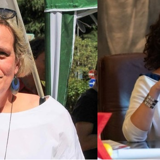 Le leghiste Paola Reguzzoni (a sinistra) e Manuela Maffioli