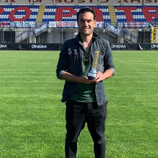 Riccardo Colombo, quando riceve uno dei premi per il suo fair play
