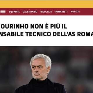 Mourinho esonerato dalla Roma