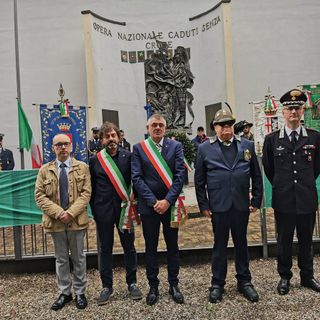 Monumento ai Caduti senza croce, l'omaggio nel ventesimo a Samarate