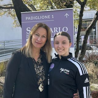Roberta Dominici con l'amministratore delegato del San Carlo Sara Tosi