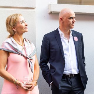 Il ministro Alain Berset con Monika Schmutz Kirgöz, ambasciatrice di Svizzera in Italia - courtesy House of Switzerland