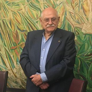 Sergio Allegrini durante una conviviale del Panathlon a Olgiate