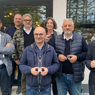 FOTO. Aperitivo tra sindaci da Eupolis. Magrini incontra i nuovi eletti
