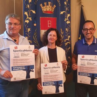 Da sinistra, Enrico Anghilante, Manuela Maffioli e Maurizio Artusa alla presentazione di SportivaMente
