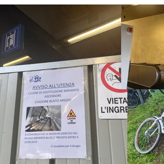 Immagini dalla stazione Nord di Busto ieri 29 aprile