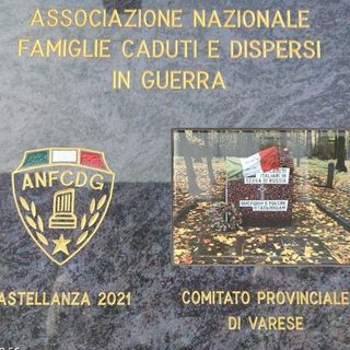 La targa recentemente posizionata al cimitero di Castellanza dedicata ai caduti e dispersi in guerra. A busto si ricorderanno anche le vedove di chi, dalla guerra, non è tornato