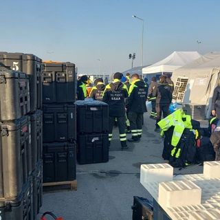 Soccorsi italiani in Turchia (foto per cortesia dei Vigili del fuoco)