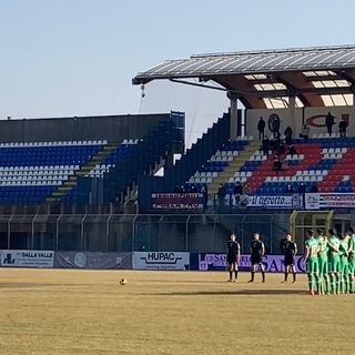 Il minuto di silenzio per Pippo Taglioretti lo scorso gennaio