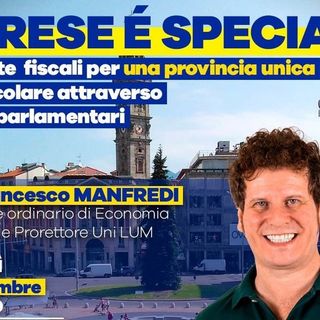 Varese, stasera un incontro con Matteo Bianchi su fiscalità agevolata per le arre di confine