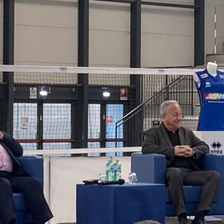 Il presidente Giuseppe Manfredi e Julio Velasco