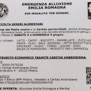 La Mensa del Padre Nostro raccoglie aiuti per l’Emilia Romagna