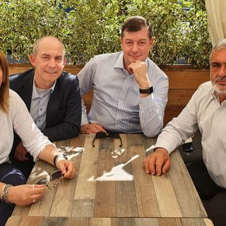 Da sinistra, la presidente del Consiglio comunale di Busto Laura Rogora, con Vettori, Zappamiglio e Tallarida