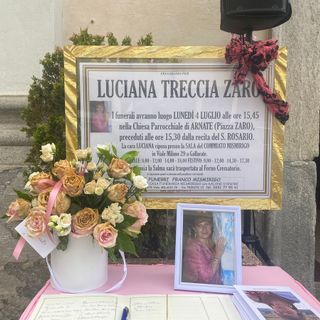 A Gallarate l'ultimo saluto a Luciana Zaro: «È stata il nostro albero della vita»
