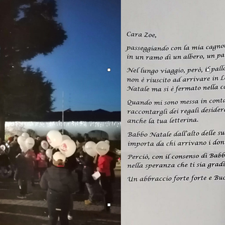 Nel cielo una favola di Natale. Che percorre 300 chilometri