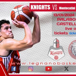 Basket, serie B: Legnano gioca d'anticipo con Montecatini