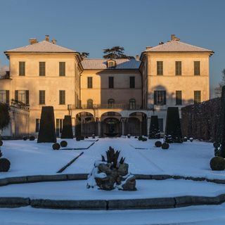 Villa Panza coperta dalla neve