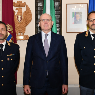 I dirigenti Dalfino e Piron insieme al questore Carlo Mazza (al centro).