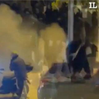 Gli scontri in un video pubblicato da Il Piccolo di Trieste
