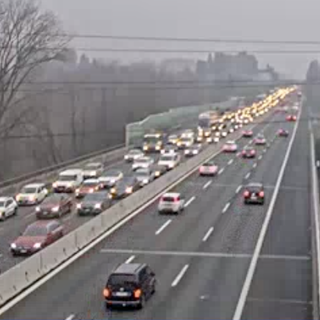 Le code di questa mattina in A8 viste dalle telecamere di Autostrade per l'Italia