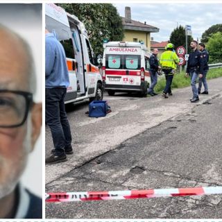 A sinistra: Fabio Limido. A destra: i soccorsi e la polizia sul luogo dell'omicidio