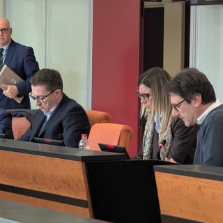 Giuseppe Licata (Forza Italia) durante l'audizione in Commissione della società Pedemontana